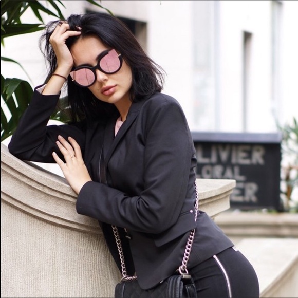 🌴Topfoxx Chloe Reflective Pink Sunglasses 🌴 - Picture 3 of 6